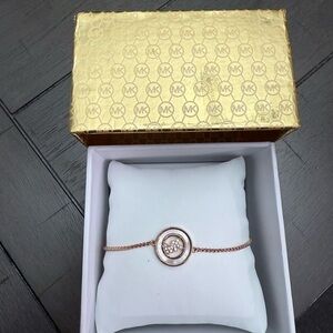 Michael Kors Rose Gold Circle Bracelet